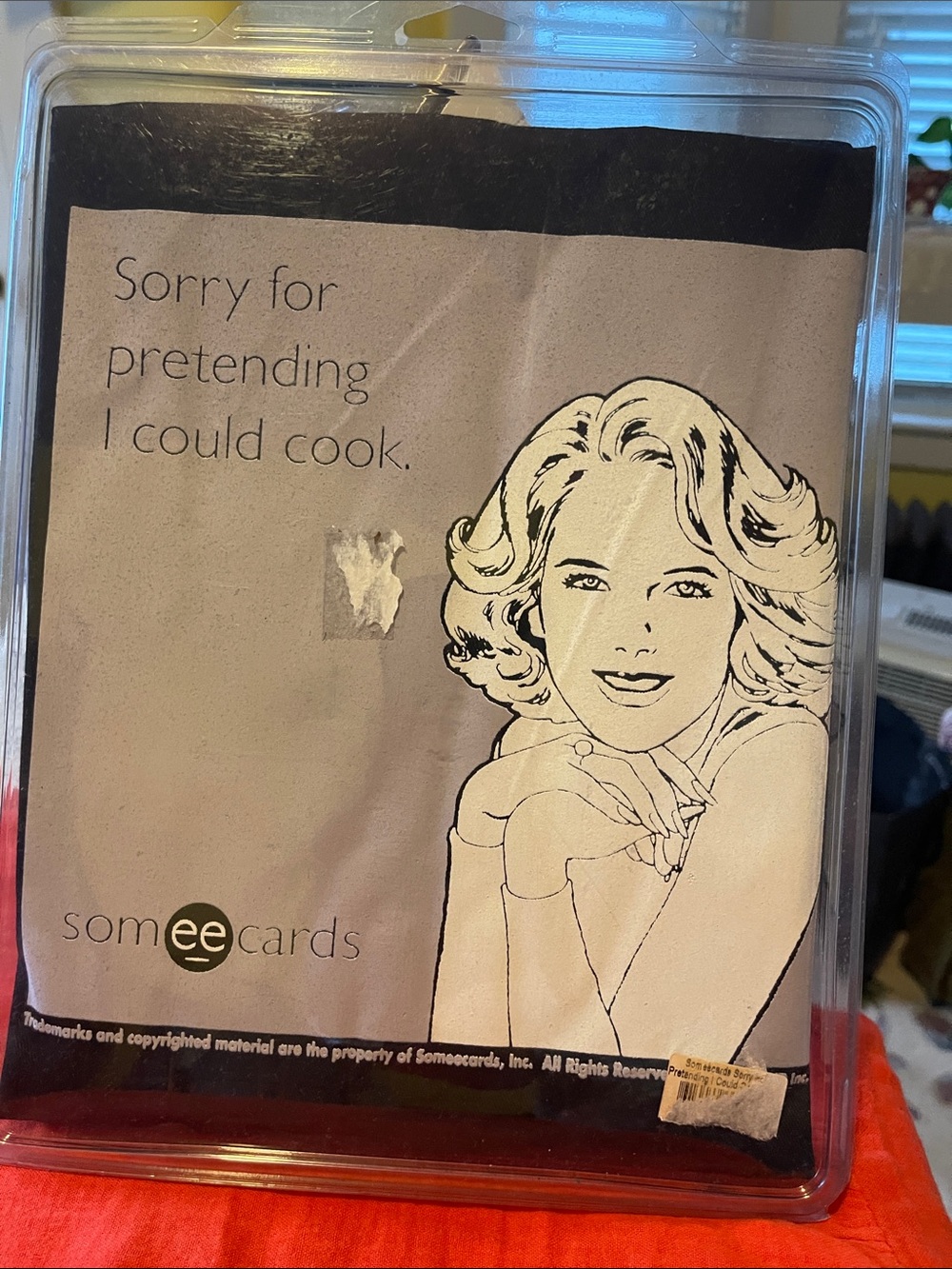 Someecards 'Sorry for Pretending I Could Cook' Apron- Black